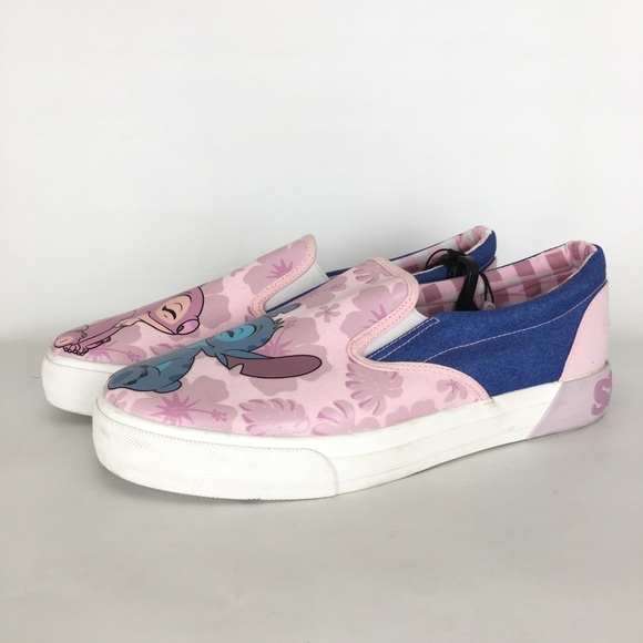 Disney Stitch Low Top Slip-on Sneaker Boat Shoes NEW Women’s Sz 11 Pink Purple - Picture 10 of 14